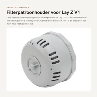 Filterpatroonhouder voor Lay Z V1 S1 - PVC - 14,5 x 11,5 cm