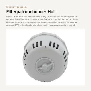 Filterpatroonhouder voor Lay Z V1 S1 PVC
