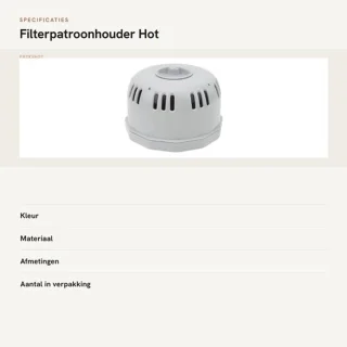 Filterpatroonhouder voor Lay Z V1 S1 PVC