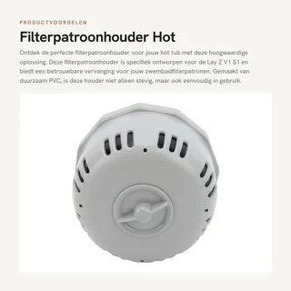 Filterpatroonhouder voor Lay Z V1 S1, PVC