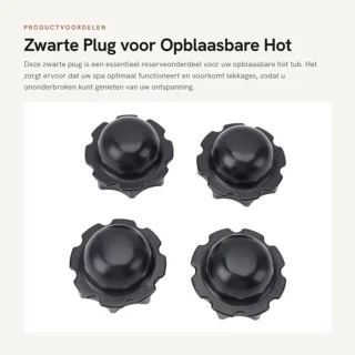 Filterplug Premium zwarte hot tub