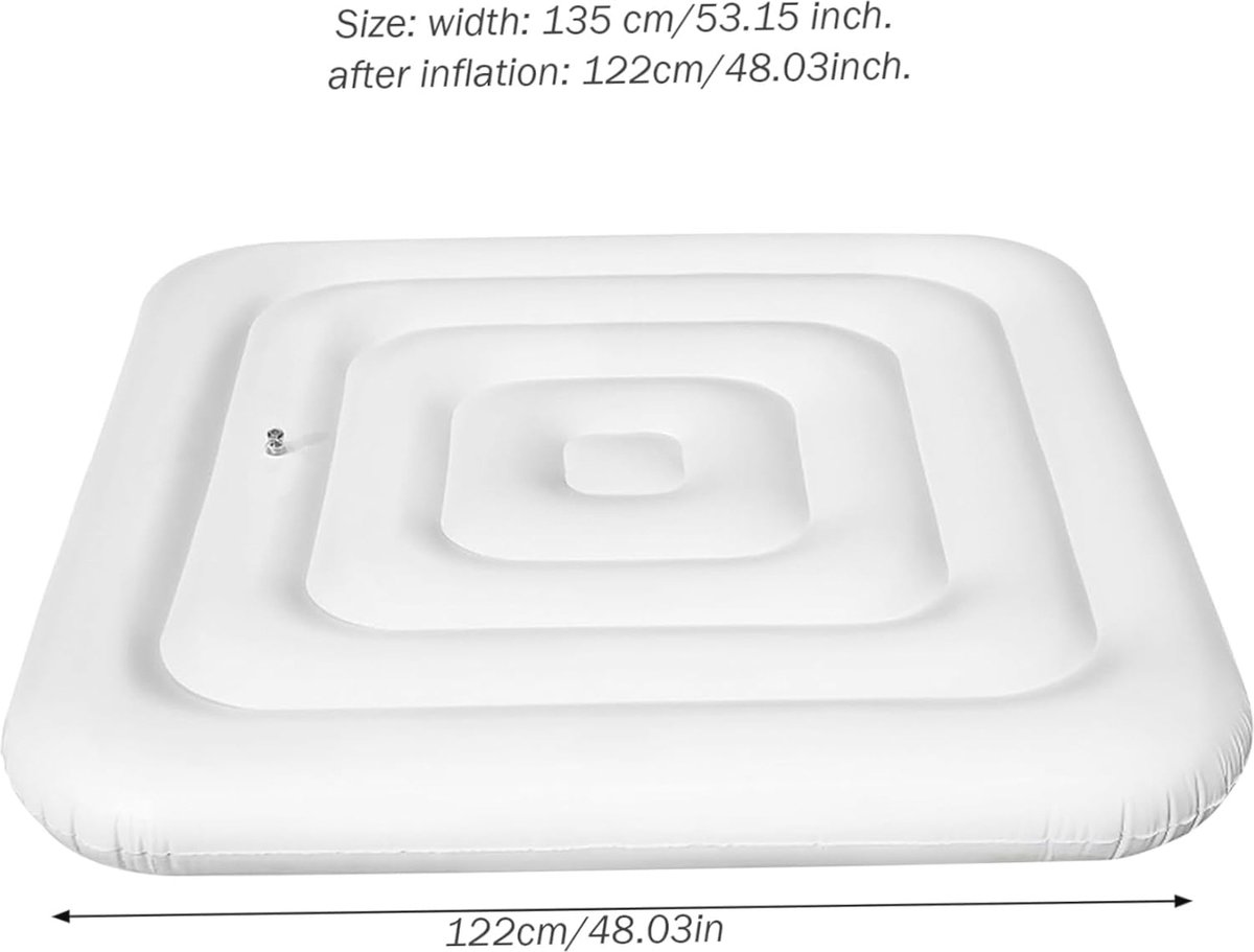 Getijden Opblaasbare Hot Tub Cover Vierkant