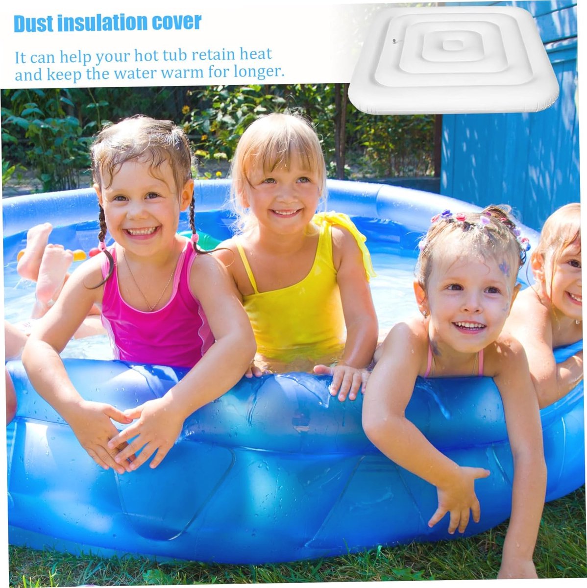 Getijden Opblaasbare Hot Tub Cover Vierkant