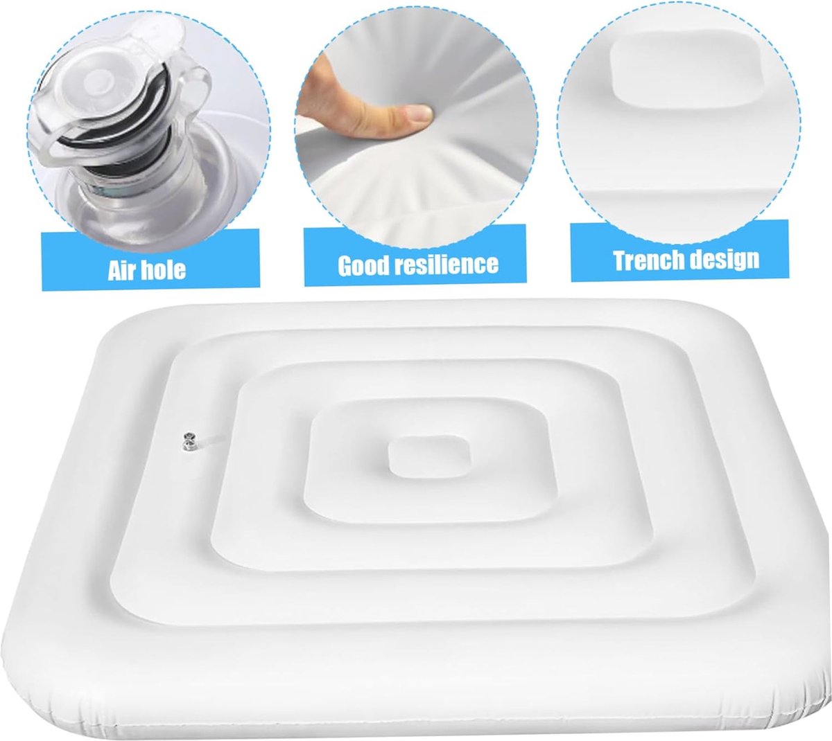 Getijden Opblaasbare Hot Tub Cover Vierkant