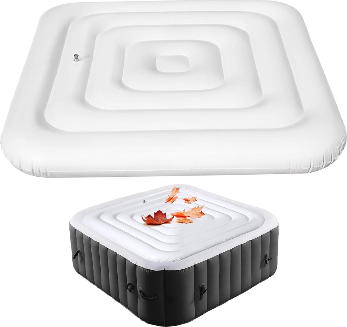 Getijden Opblaasbare Hot Tub Cover Vierkant