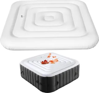 Getijden Opblaasbare Hot Tub Cover Vierkant