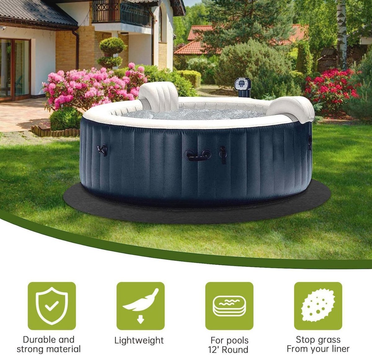 Grondpad voor 4x4m zwembad