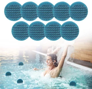 Herbruikbare scum absorber voor hot tub