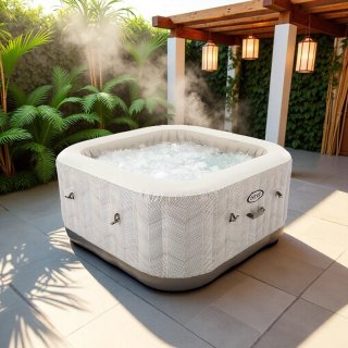 De Hometotry Chevron Deluxe – Opblaasbare Spa in één oogopslag