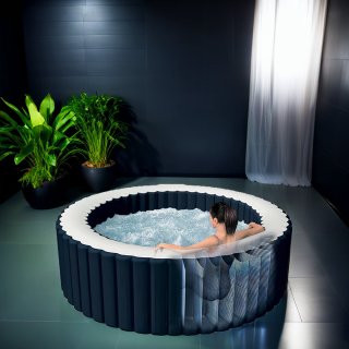 Wat vinden we goed aan de Hometotry Opblaasbare 4-persoons Jacuzzi