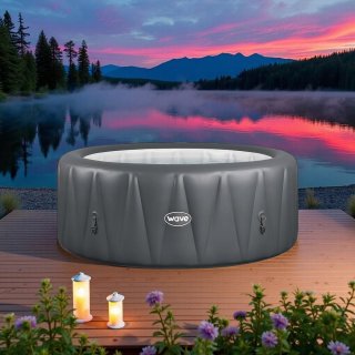 Wat vinden we goed aan de Hometotry Opblaasbare Jacuzzi 4 Personen