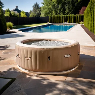 Hometotry Opblaasbare Jacuzzi 4-persoons Ø196 cm