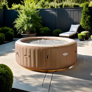 Hometotry Opblaasbare Jacuzzi 4-persoons Ø196 cm