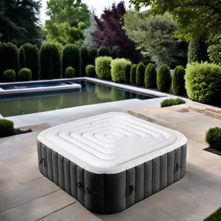 Hometotry Opblaasbare Jacuzzi Afdekking 162 cm
