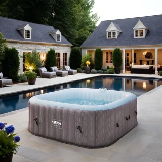 Hometotry Opblaasbare Jacuzzi Spa 6-Persoons