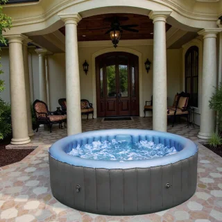 Hometotry Opblaasbare Spa Jacuzzi 6-8 Personen Rond