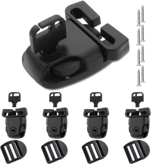 Hot Tub Cover Lock vervangset - 4 clips met reserve sleutels - ShopVlot