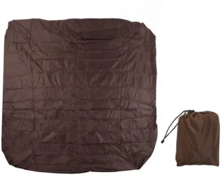 Hot tub cover zilvergecoate polyester - 210x210x30 cm - badkuiphoes