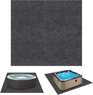 Hot Tub Mat Antislip 188x182 cm voor Opblaasbare Spa en Zwembad