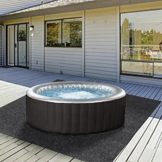 Hot Tub Mat Antislip 188x182 cm voor Opblaasbare Spa en Zwembad