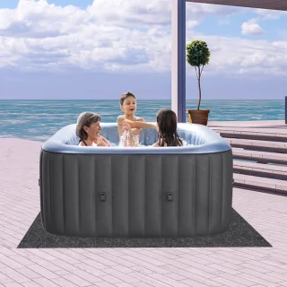 Hot Tub Mat Antislip 188x182 cm voor Opblaasbare Spa en Zwembad