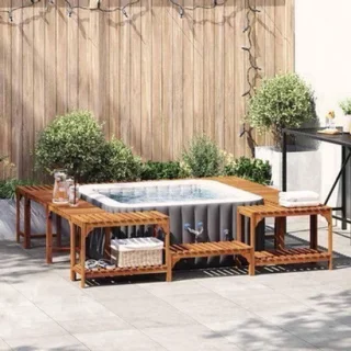 Hot tub omheining van acaciahout