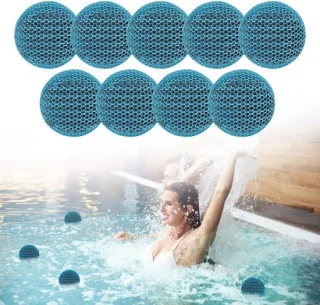 Hot tub scum absorber 9-pack honeycomb olie absorberend