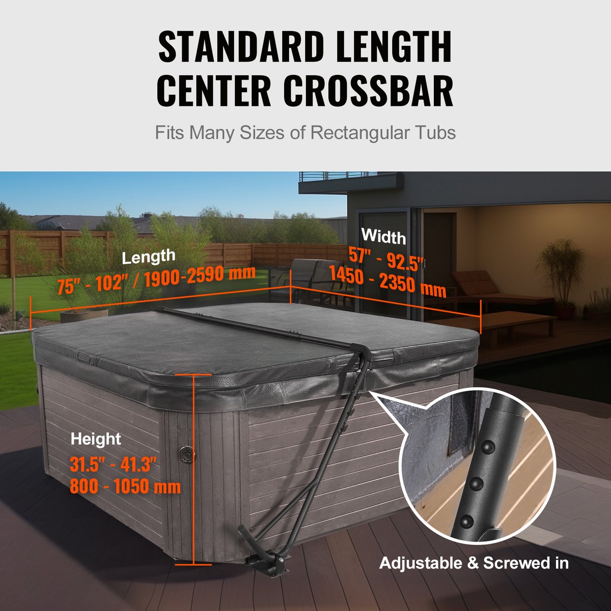 Hottub Cover Lift 80-105 cm