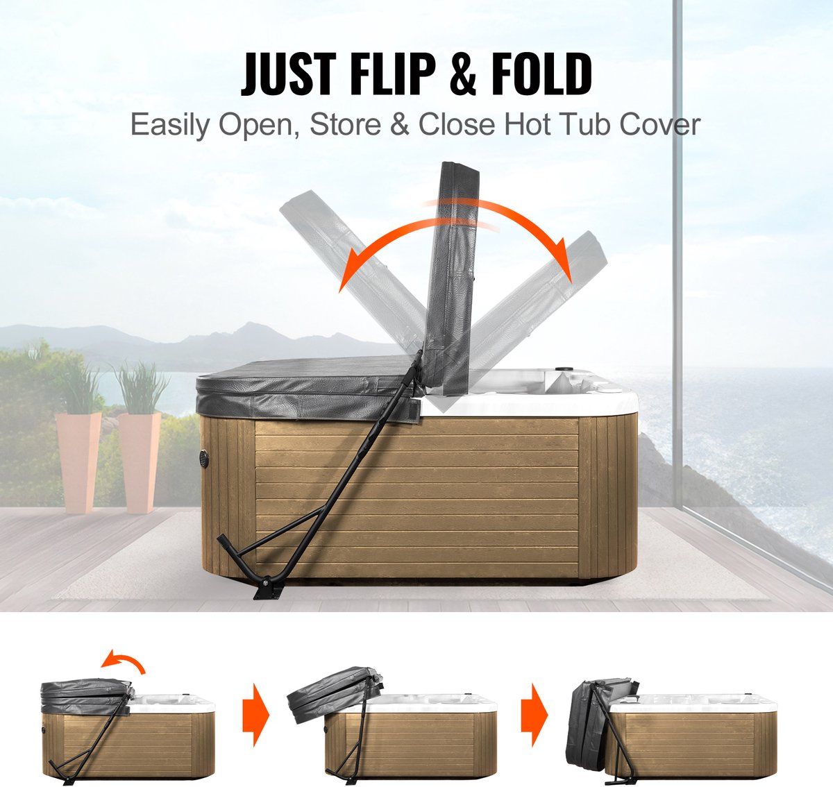 Hottub Cover Lift 80-105 cm
