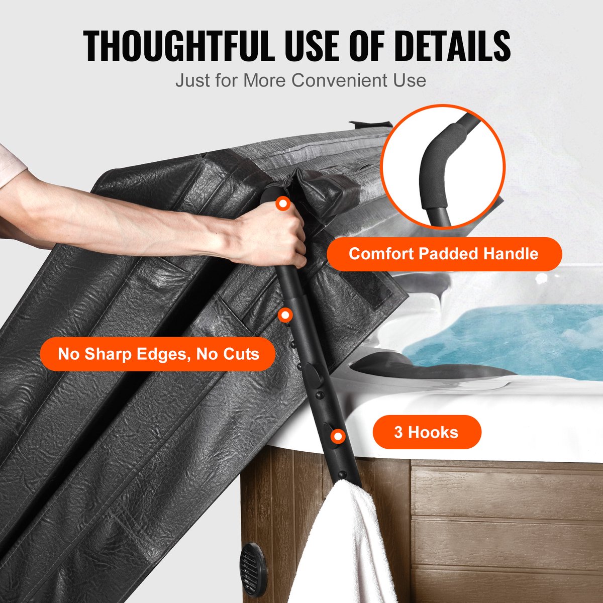 Hottub Cover Lift 80-105 cm