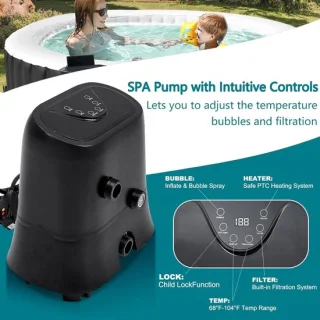 House&Garden opblaasbare Jacuzzi rond 180x180 cm voor 4 personen