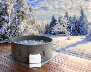 De Hydromassagebad opblaasbaar 6-persoons 173x173x65 cm in één oogopslag