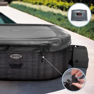 Industrial Home Luxe FiberTech Bubble Spa - Opblaasbare 4-persoons Spa