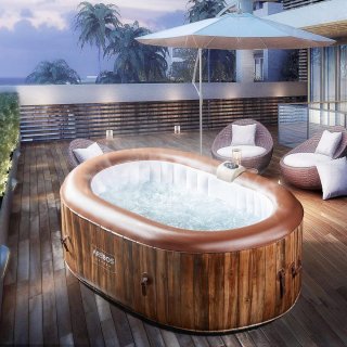 De Industrial Home Luxe Hottub Spa – 2-persoons opblaasbare jacuzzi in één oogopslag