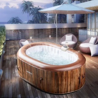Industrial Home Luxe Hottub Spa – 2-persoons opblaasbare jacuzzi