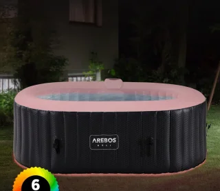 Industrial Home Luxury Bubble Spa Duo - Opblaasbare 2-persoons ovale hottub