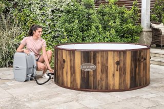 Wat vinden we goed aan de Industrial Home Nordic Timber Spa 180 - Opblaasbaar bubbelbad