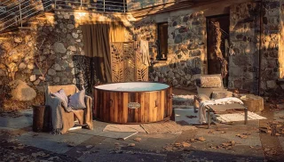 Industrial Home Nordic Timber Spa 180 - Opblaasbaar bubbelbad
