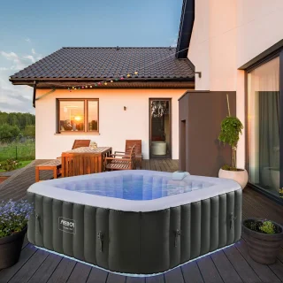 Industrial Home Opblaasbaar Bubbelbad 6 Persoons