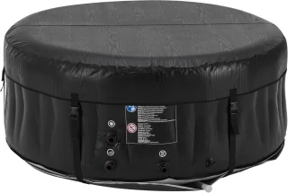 Industrial Home Opblaasbaar Bubbelbad Carbone 3‑persoons Ø165 x 70 cm
