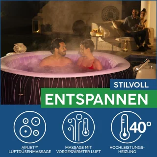 Wat vinden we goed aan de Industrohome Opblaasbare Jacuzzi Spa Rond 4-persoons 196x66 cm