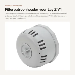 Inovra filterpatroonhouder voor Lay Z V1 S1 PVC