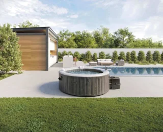 Intex Deluxe Round Spa 4-persoons Greywood