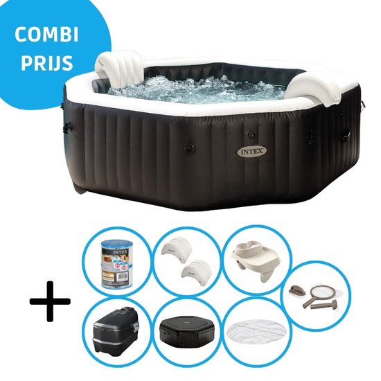 Intex Jet & Bubble Deluxe Jacuzzi 201x71 cm Zwart review