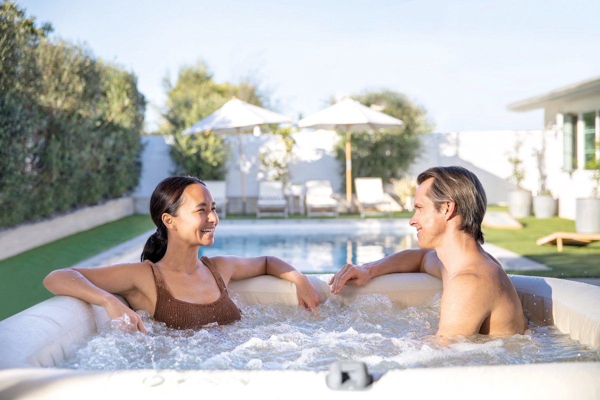 Intex PureSpa Chevron Deluxe 4-Persoons Bubble Spa