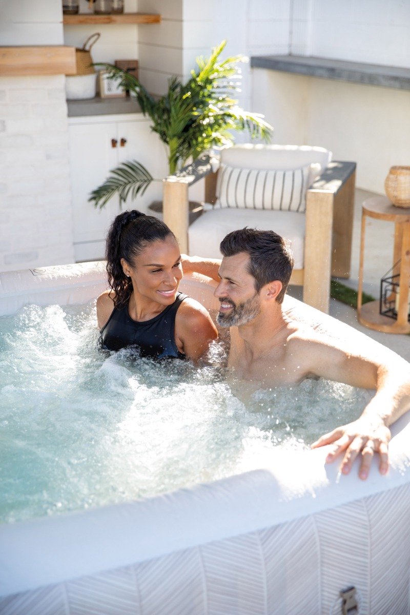 Intex PureSpa Chevron Deluxe 4-Persoons Bubble Spa
