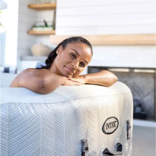 Intex PureSpa Chevron Deluxe 4-Persoons Bubble Spa