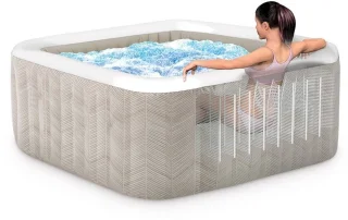 Intex PureSpa Chevron Deluxe 4-Persoons Bubble Spa