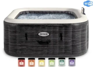Intex PureSpa Greystone Deluxe Opblaasbare spa 4-persoons review