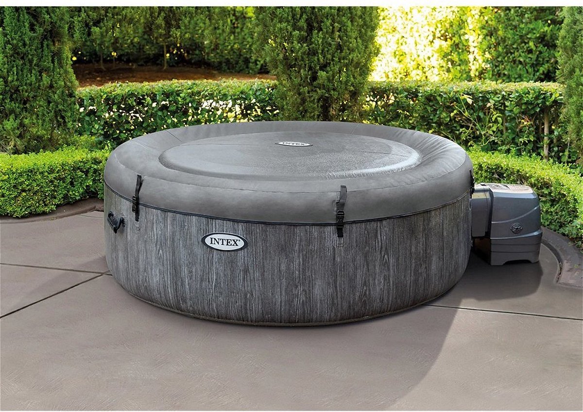 Intex PureSpa Greywood De Luxe Jacuzzi 6-persoons Set